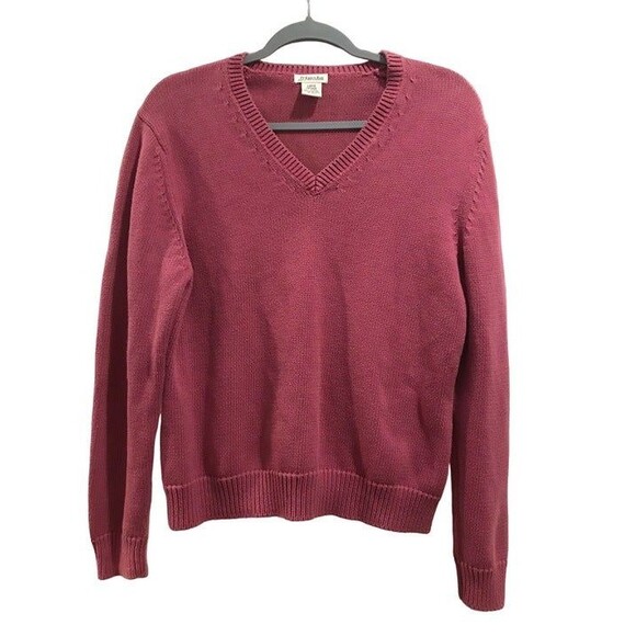 Women's Large Sweater V-Neck St John's Bay - Picture 1 of 1